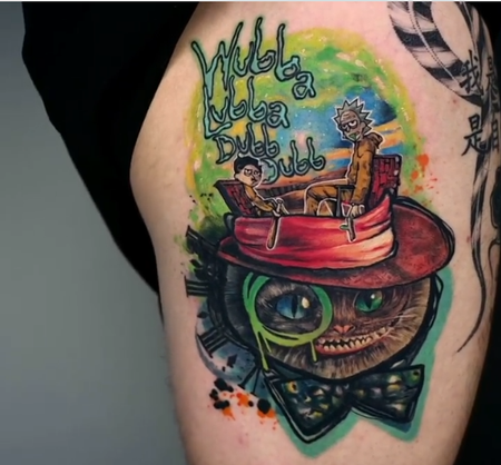tattoos/ - Rick and Morty X Cheshire Cat - 143627